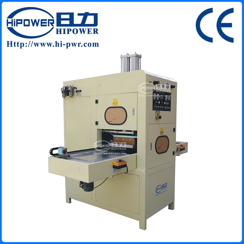12KW自動(dòng)滑臺式PVC皮套高周波同步熔斷機